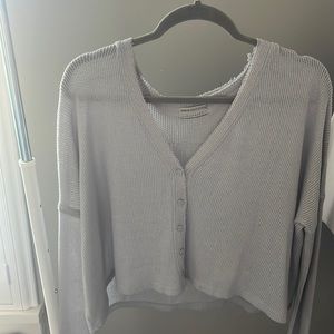 Light grey oversized long sleeve